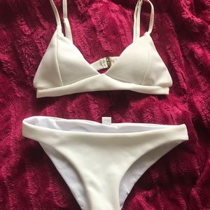 Cream triangle Bikini!